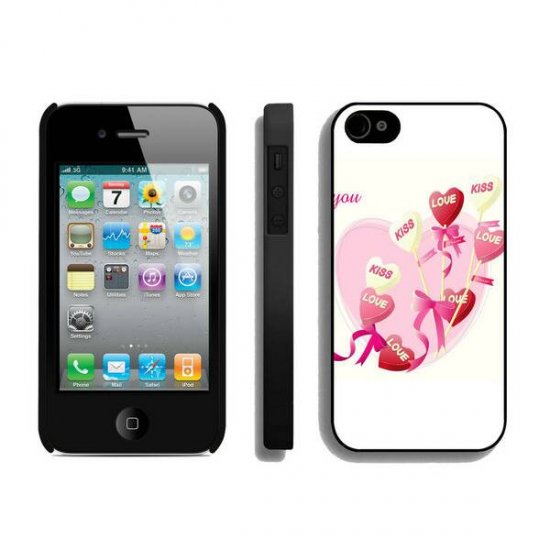 Valentine Lollipop Love iPhone 4 4S Cases BXB - Click Image to Close